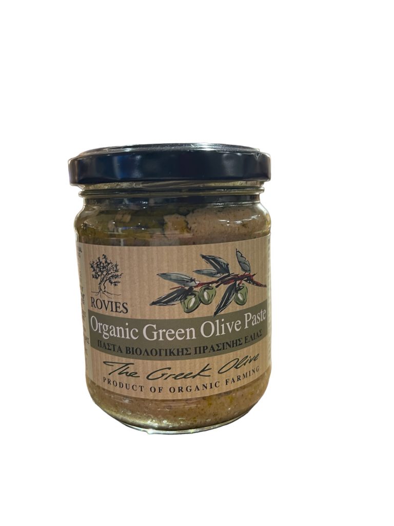 Grüne olivenpaste